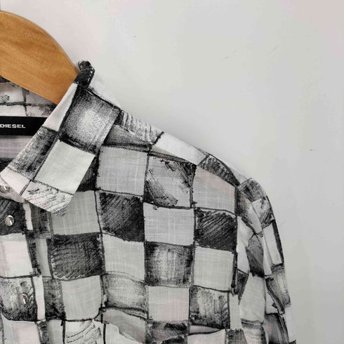 ディーゼル DIESEL S-CLES チェック柄 長袖 シャツ レディース import:XS