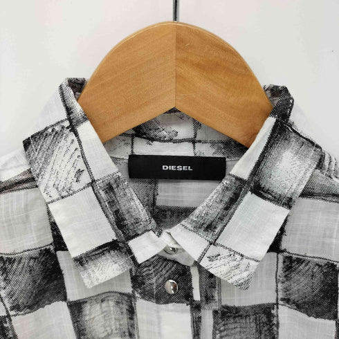 ディーゼル DIESEL S-CLES チェック柄 長袖 シャツ レディース import:XS