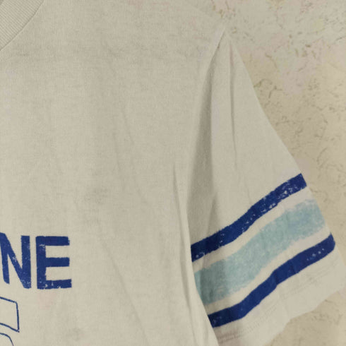 イヴサンローラン Yves Saint Laurent 18AW イタリア製 BABYLONE 55 両面プリント クルーネック Tシャツ メンズ XS