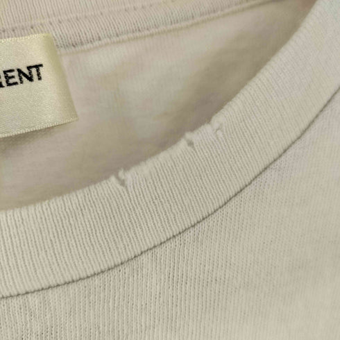 イヴサンローラン Yves Saint Laurent 18AW イタリア製 BABYLONE 55 両面プリント クルーネック Tシャツ メンズ XS