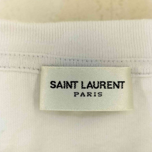 イヴサンローラン Yves Saint Laurent 18AW イタリア製 BABYLONE 55 両面プリント クルーネック Tシャツ メンズ XS