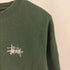 ステューシー Stussy USA製 ショーンフォントロゴ 刺繍 クルーネック スウェット メンズ S