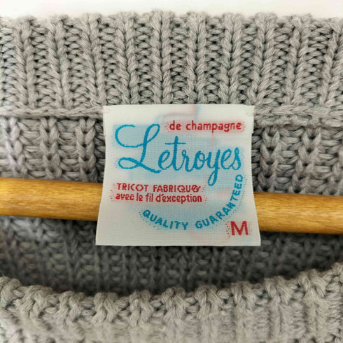 ルトロワ Letroyes ローゲージ ラグラン コットン ニット メンズ import:M
