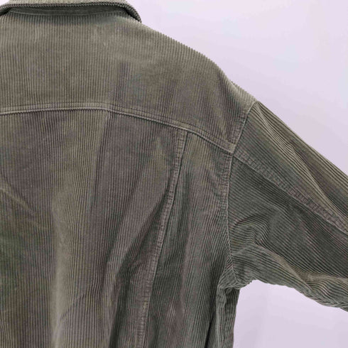 ザラ ZARA カットオフ コーデュロイ シャツジャケット レディース import:S