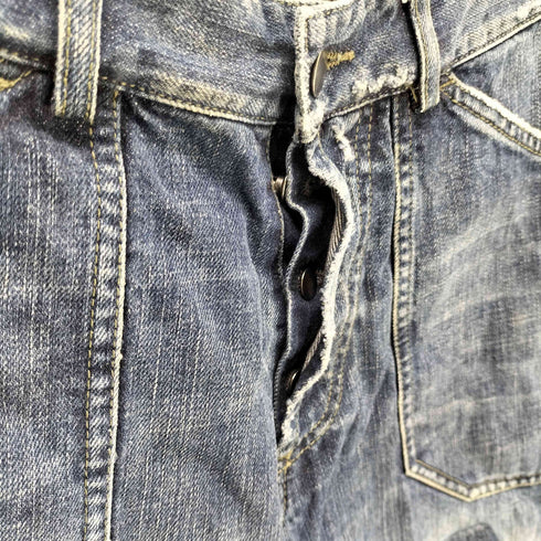 エンポリオアルマーニ EMPORIO ARMANI リペア パッチワーク デニムパンツ メンズ USA32