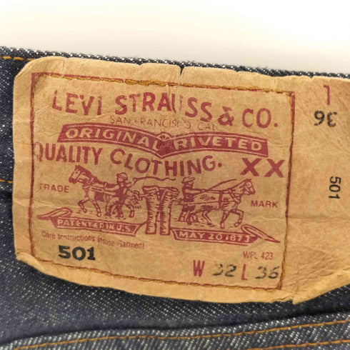 リーバイス Levis 00s 501 インディゴ ストレートフィット デニムパンツ メンズ W32L36