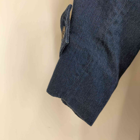 サロンアダムエロペ SALON adam et rope 26SS デニムテントシルエットステンカラーコート レディース FREE