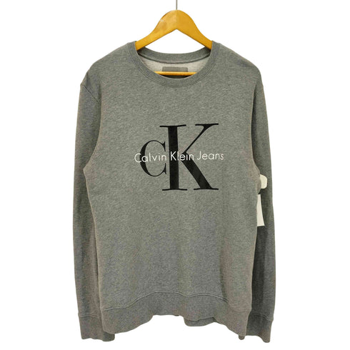 カルバンクラインジーンズ Calvin Klein Jeans ロゴ プリント クルーネック スウェット メンズ import:L