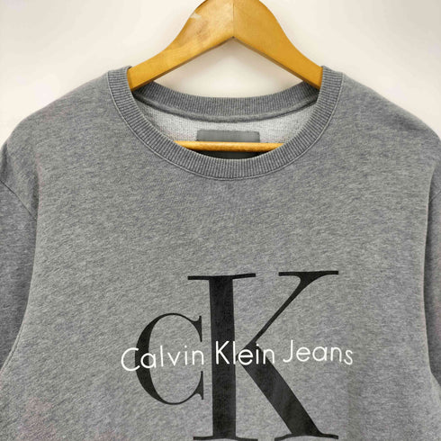 カルバンクラインジーンズ Calvin Klein Jeans ロゴ プリント クルーネック スウェット メンズ import:L
