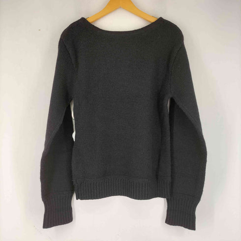 マディソンブルー MADISONBLUE BOAT NECK PO BRITISH WOOL ブリティッシュウール ボートネック ニットセーター メンズ 04(S)