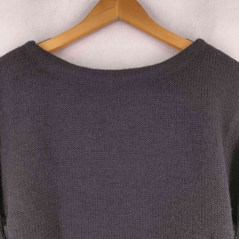 マディソンブルー MADISONBLUE BOAT NECK PO BRITISH WOOL ブリティッシュウール ボートネック ニットセーター メンズ 04(S)