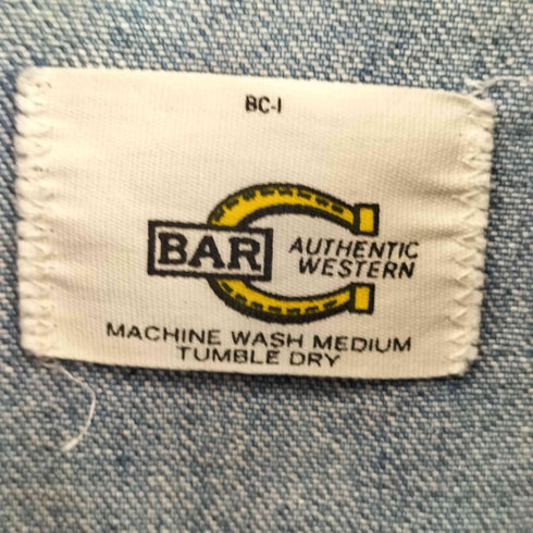 エイチバーシー H BAR C 60-70s ウエスタン デニムシャツ メンズ