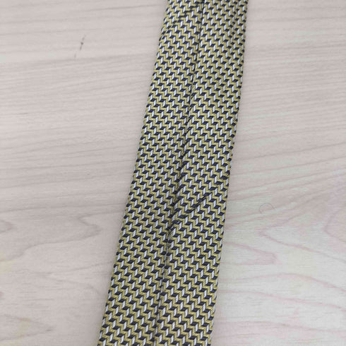 アルマーニコレツィオーニ ARMANI COLLEZIONI イタリア製 格子状柄 シルク ネクタイ メンズ