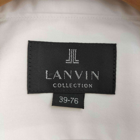 ランバンコレクション LANVIN COLLECTION レギュラーカラー BD 長袖コットンシャツ メンズ 39-76
