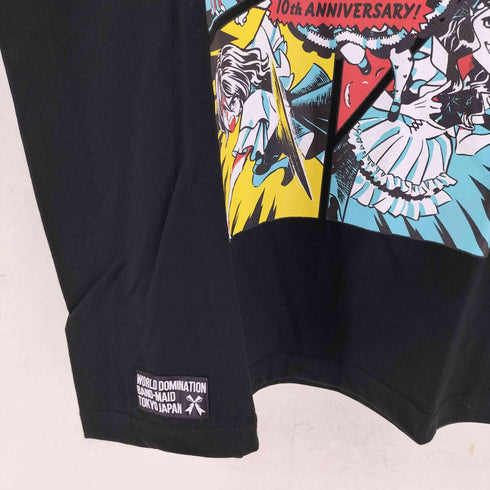 ユナイテッドアスレ UNITED ATHLE アーティスト バンド 10TH ANNIVERSARY コミック プリント Tシャツ メンズ L