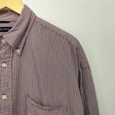 ノーティカ NAUTICA チェック ボタンダウン 長袖シャツ メンズ import:XXL