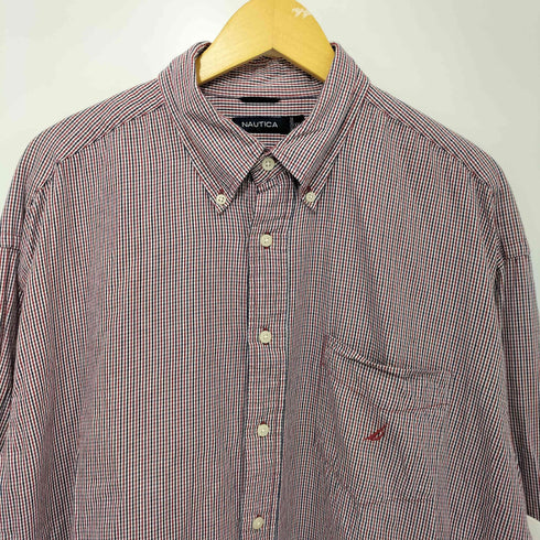 ノーティカ NAUTICA チェック ボタンダウン 長袖シャツ メンズ import:XXL