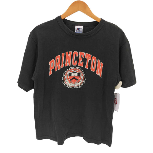 チャンピオン Champion 90s USA製 青刺繍タグ カレッジロゴプリント 半袖Tシャツ メンズ import:M