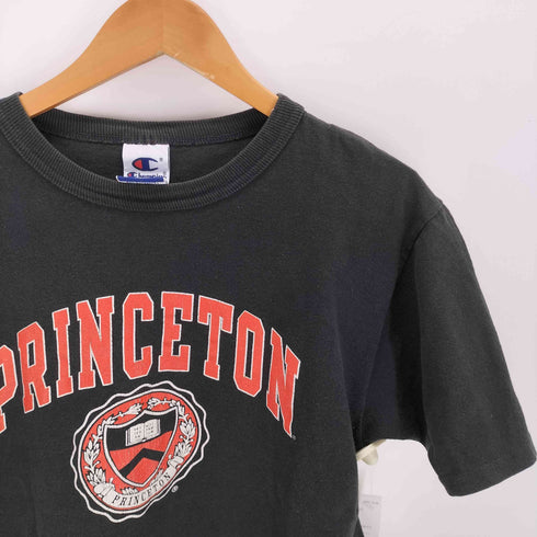 チャンピオン Champion 90s USA製 青刺繍タグ カレッジロゴプリント 半袖Tシャツ メンズ import:M