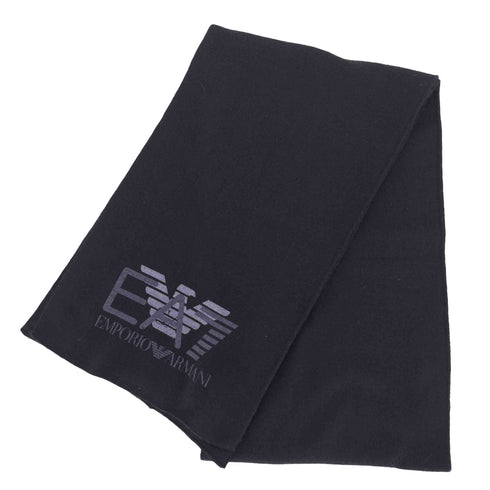 エンポリオアルマーニイーエーセブン EMPORIO ARMANI EA7 イーグルロゴ入り マフラー メンズ