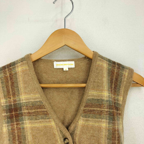 ブルックスブラザーズ BROOKS BROTHERS 90S ウール チェックニットベスト レディース import:M