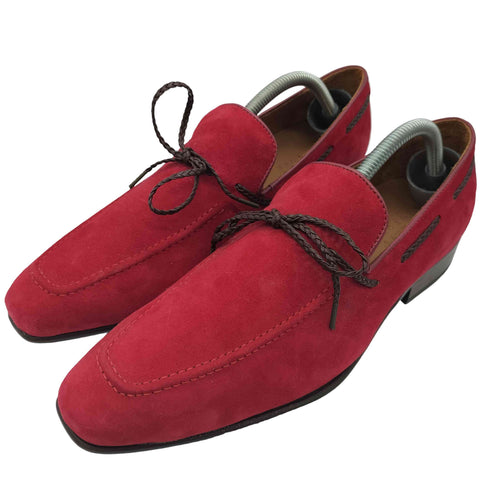 バーニーズニューヨーク BARNEYS NEWYORK ポルトガル製 VERO CUOIO リボン スエード ローファー メンズ 42