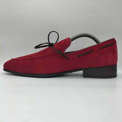 バーニーズニューヨーク BARNEYS NEWYORK ポルトガル製 VERO CUOIO リボン スエード ローファー メンズ 42