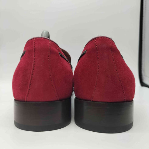 バーニーズニューヨーク BARNEYS NEWYORK ポルトガル製 VERO CUOIO リボン スエード ローファー メンズ 42
