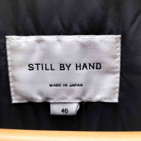 スティルバイハンド STILL BY HAND 23AW Stand collar blouson スタンドカラー シンサレート ブルゾン 中綿 ジャケット タスラン 加工 ブラック メンズ JPN:46