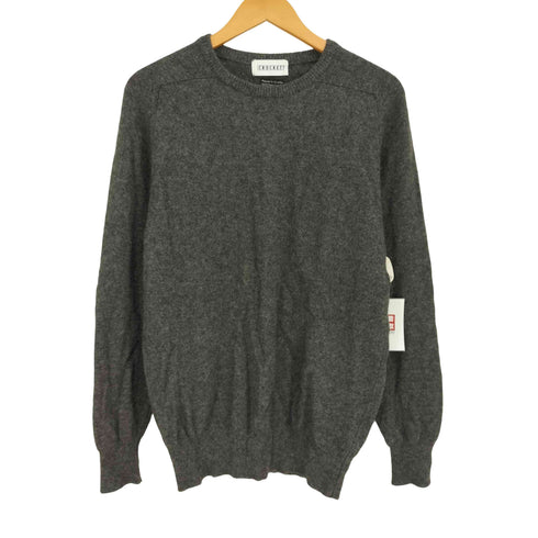 CROCKETT クロケット スコットランド製 カシミヤ クルーネックニット メンズ UK:40