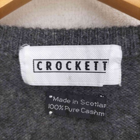 CROCKETT クロケット スコットランド製 カシミヤ クルーネックニット メンズ UK:40