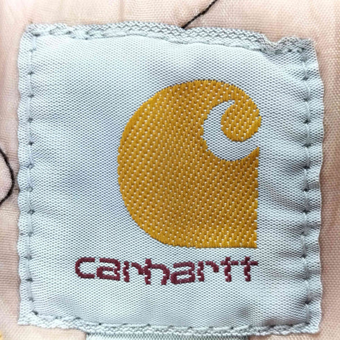 カーハート Carhartt 00s 企業ロゴ刺繍 リブネックダックベスト メンズ