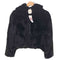 ザラ ZARA フェイクファー ジップアップ フーデッド ジャケット フード ドローコード レディース import:XL