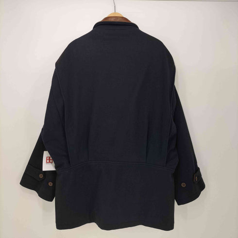 MCKENZIE TRIBE USA製 ウール 襟レザー ハーフコート メンズ import:L