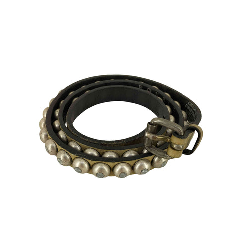 RONALD PINEAU ロナルド ピノーダイアモンドカット シングル スタッズ ナロー ベルト import メンズ S