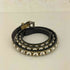 RONALD PINEAU ロナルド ピノーダイアモンドカット シングル スタッズ ナロー ベルト import メンズ S