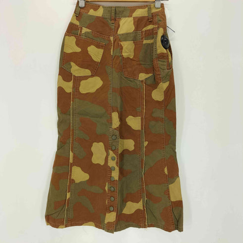 ヒステリックグラマー HYSTERIC GLAMOUR 90s 切りっぱなしデザイン カモスカート レディース FREE
