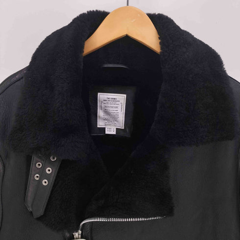 クライミー THE CRIMIE MOUTON LEATHER W BIKERS JACKET ムートン レザー ライダース ジャケット メンズ JPN:L
