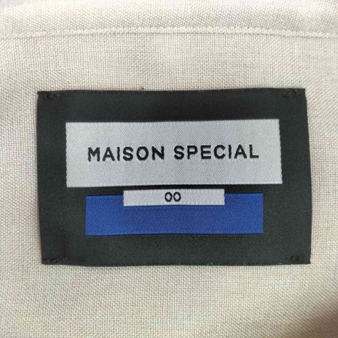 メゾンスペシャル MAISON SPECIAL トロワッシャープライムオーバーシャツ メンズ JPN:0