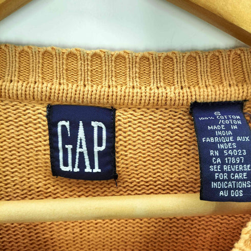 ギャップ Gap 90S OLD 紺タグ デカタグ ローゲージ インド綿 コットン ニット セーター メンズ import:S