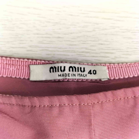 ミュウミュウ miu miu 00S プリーツ フレア ミニスカート レディース 40