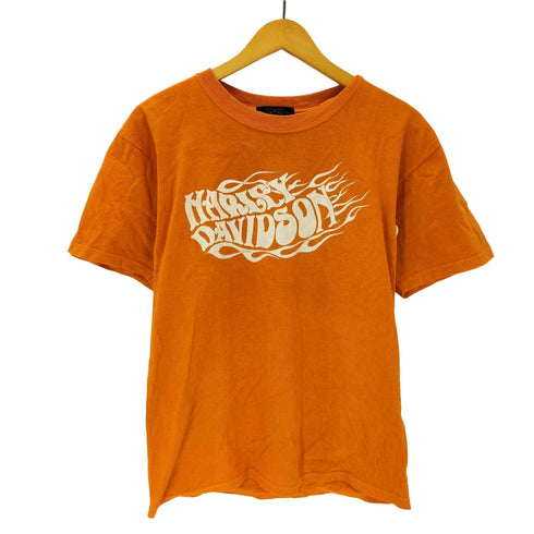 ハーレーダビッドソン HARLEY-DAVIDSON MADE IN USA USA製 両面 モーターサイクル ロゴ プリント Tシャツ メンズ import:L