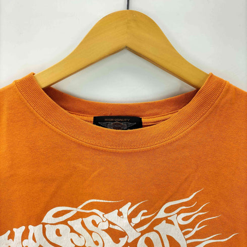 ハーレーダビッドソン HARLEY-DAVIDSON MADE IN USA USA製 両面 モーターサイクル ロゴ プリント Tシャツ メンズ import:L