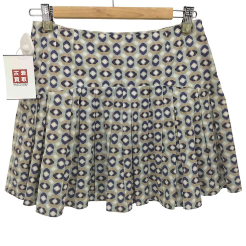 ミュウミュウ miu miu 00S 総柄 プリーツ ミニスカート レディース 38