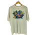 ヘインズ Hanes 80S OLD USA製 ボディ 花柄 ボタニカル プリント ボックス Tシャツ 裾袖シングル メンズ import:XL
