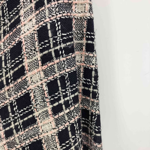 ミュウミュウ miu miu チェック柄 ツイード フレア ミニスカート レディース 40