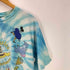 90S OLD ボディ UK バンド プリント タイダイ ボックス Tシャツ 裾袖シングル メンズ