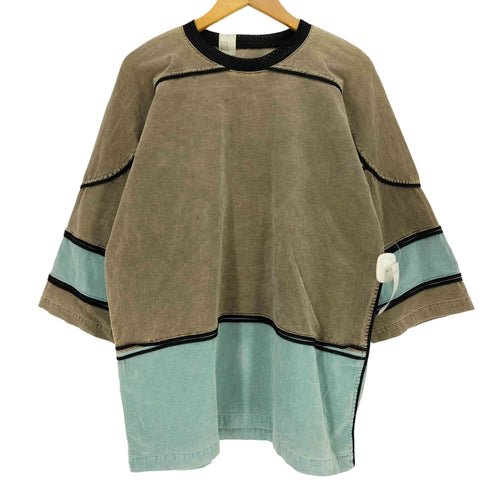 エヌハリウッド N.HOOLYWOOD パイル地 パネル切替 クルーネック S/S Tシャツ メンズ 38