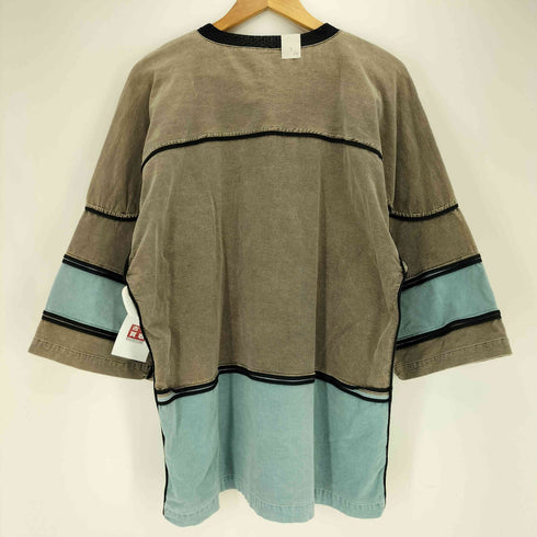 エヌハリウッド N.HOOLYWOOD パイル地 パネル切替 クルーネック S/S Tシャツ メンズ 38