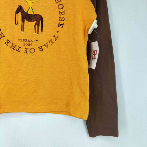 ザラ ZARA LOTTIE RAE プリント ロングスリーブ ラグラン Tシャツ レディース import:L